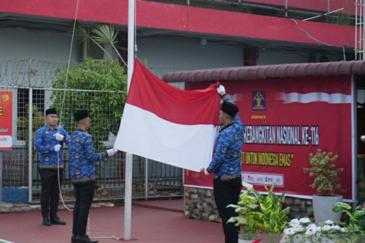 Bangkit untuk Indonesia Emas, Kemenkumham Sumsel gelar upacara Harkitnas ke-116