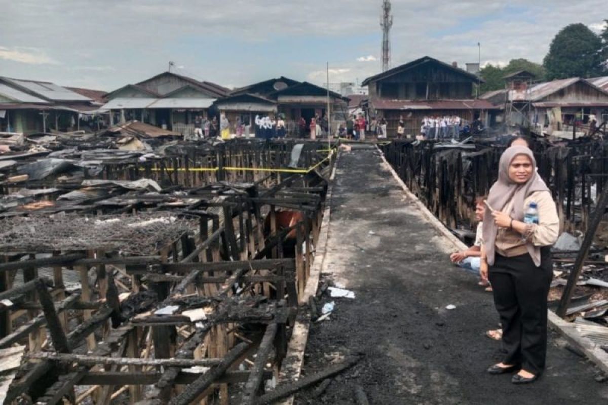 Polisi selidiki kebakaran di pemukiman padat penduduk di Palangka Raya