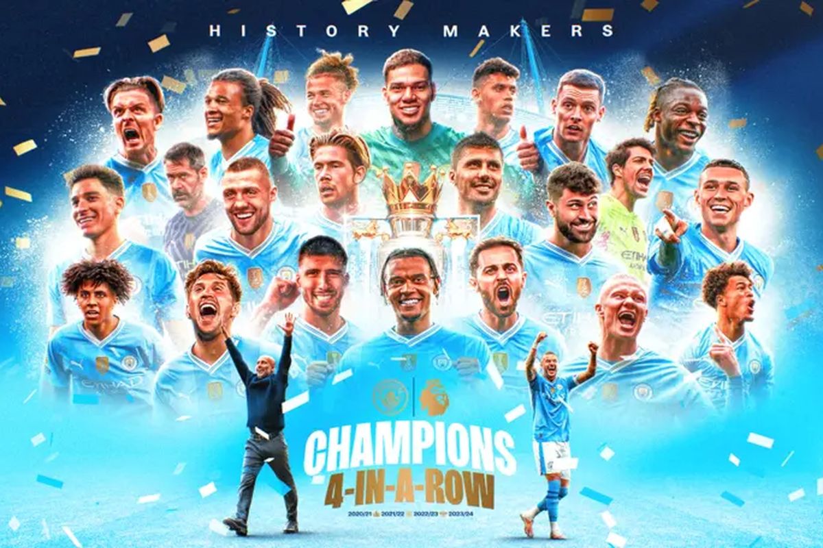 Manchester City juara Liga Premier Inggris 2023/24