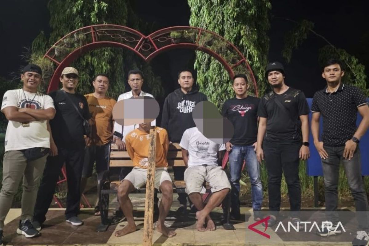 Bangku taman hilang, Dinas PU Musi Rawas lapor polisi dan dua orang pelakunya diringkus