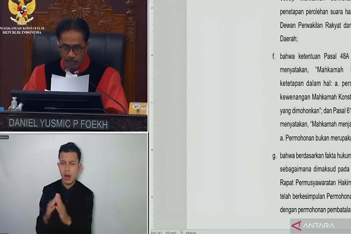 MK menolak gugatan Gerindra minta PSU hasil Pileg Jabar Dapil 9