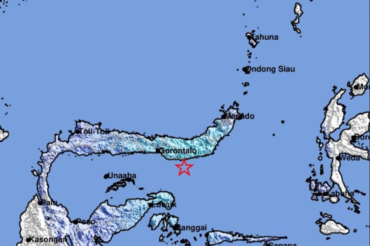 Gempa di Bolmong Selatan akibat deformasi batuan lempeng Laut Maluku