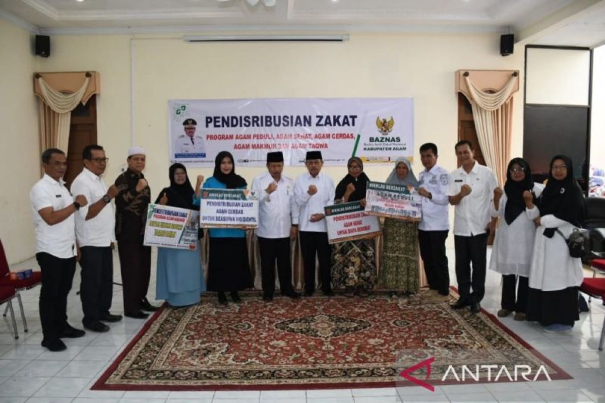 Baznas Agam distribusi ZiS Rp2,87 miliar selama empat bulan