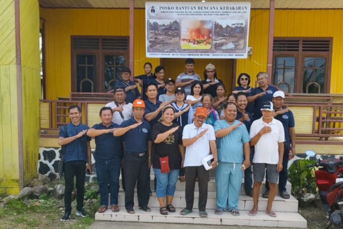 PMTI Bulungan berikan donasi kepada korban kebakaran di Bhayangkara