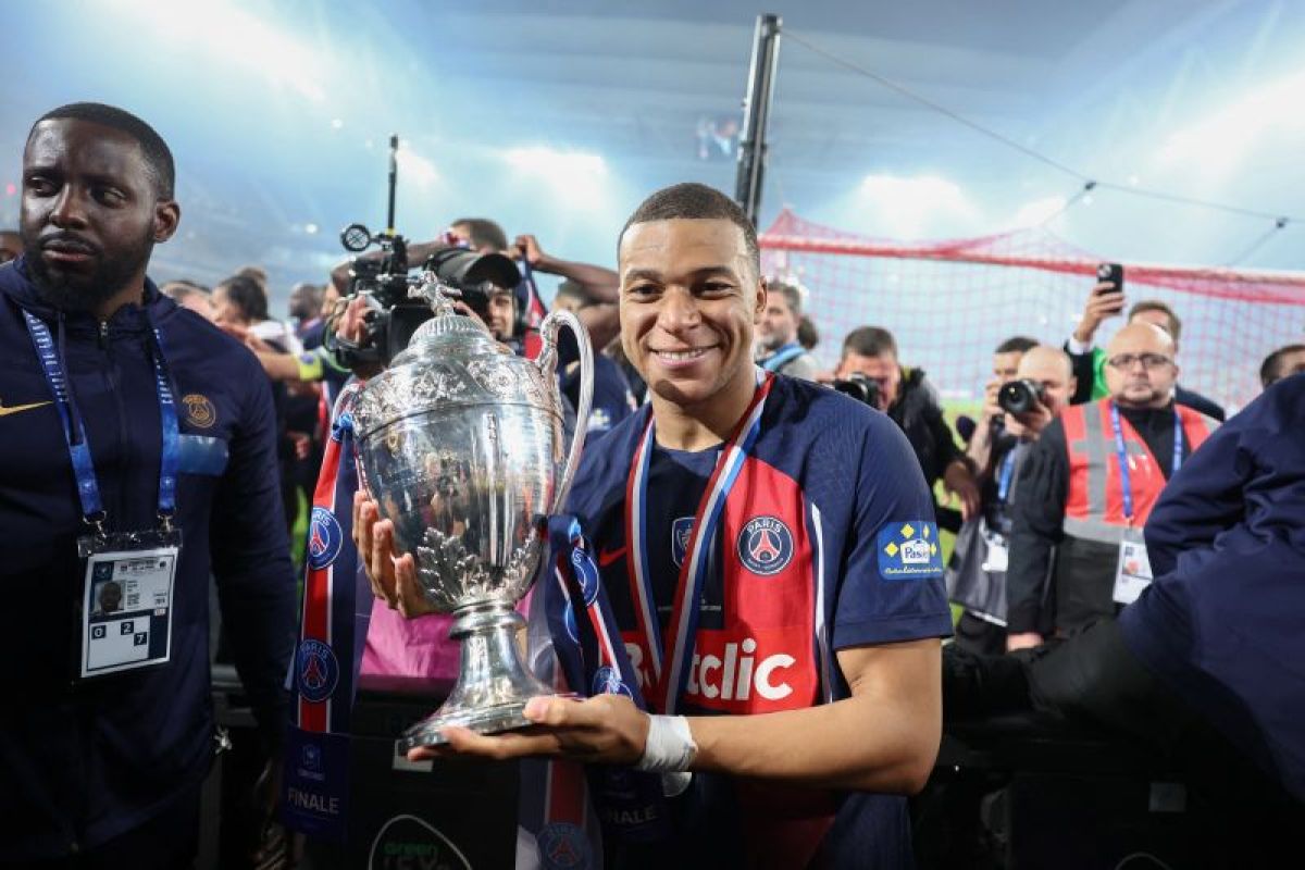 Trofi Coupe de France jadi persembahan terakhir Mbappe