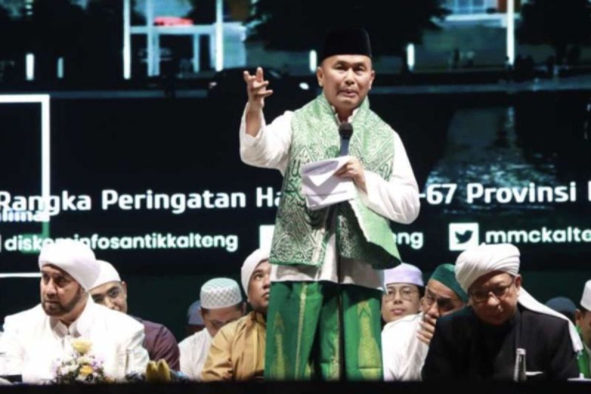 Gubernur: Kalteng Bersholawat sebagai bentuk ungkapan syukur