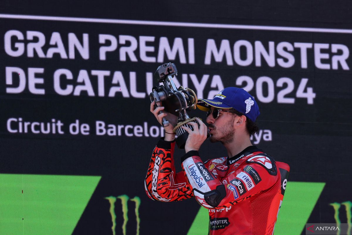 Pembalap Pecco Bagnaia sebut kemenangan di Catalunya "sangat penting"