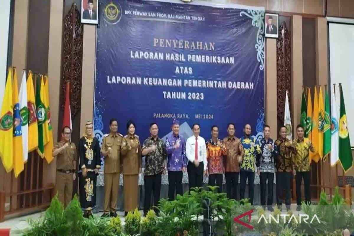 LKPD 2023 enam pemda di Kalteng mendapat opini WTP dari BPK RI