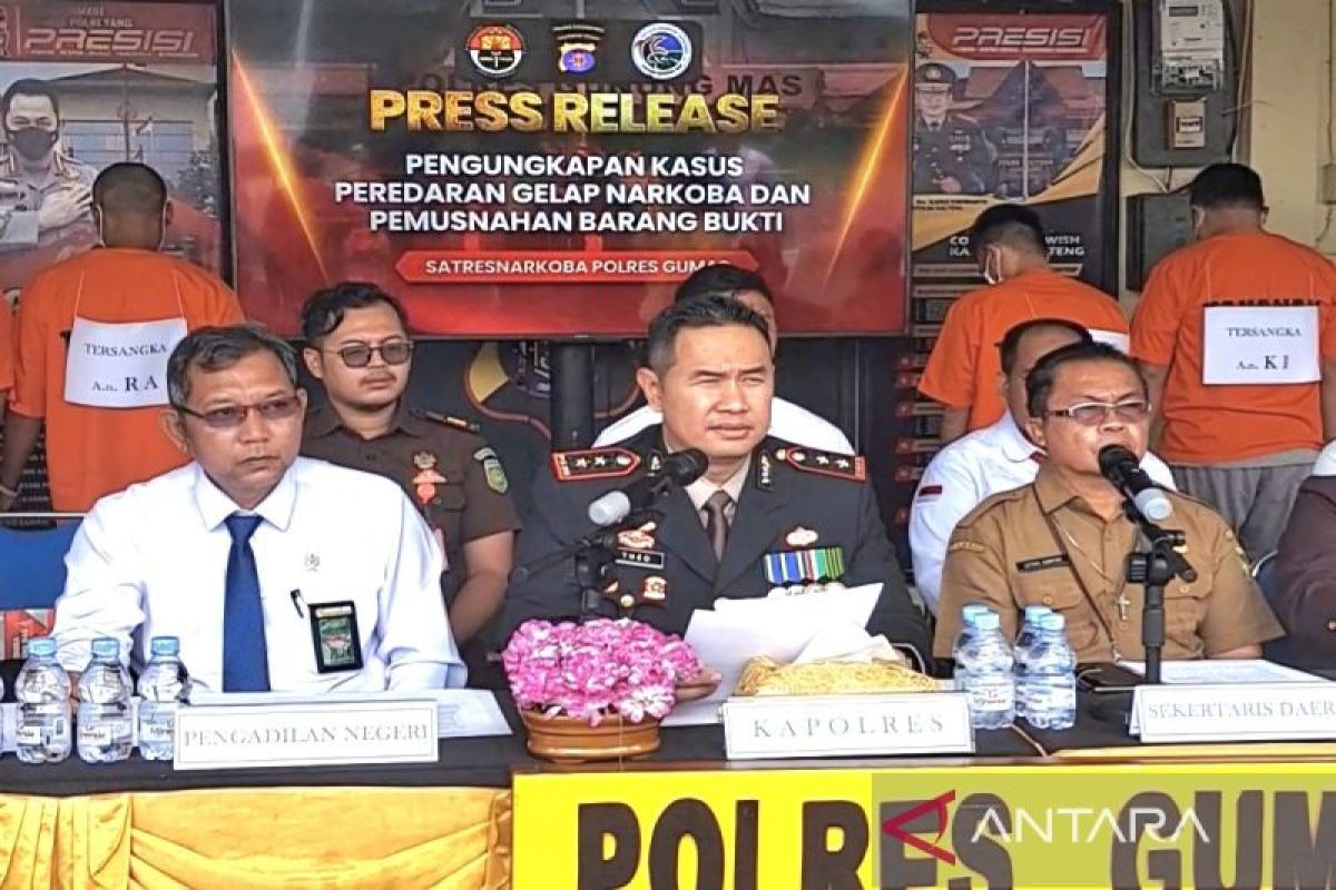 Polres Gumas tingkatkan pemberantasan narkotika