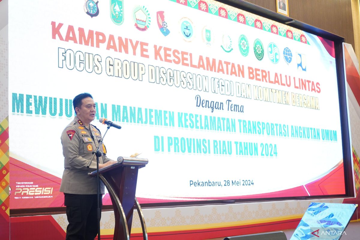 Wujudkan keselamatan berlalulintas, Polda Riau gelar diskusi