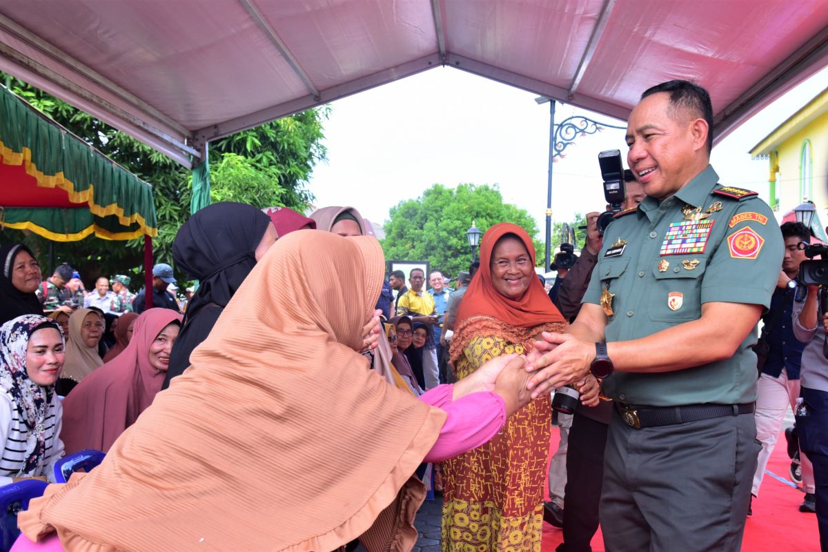 Panglima TNI salurkan sembako kepada warga Pulau Penyengat