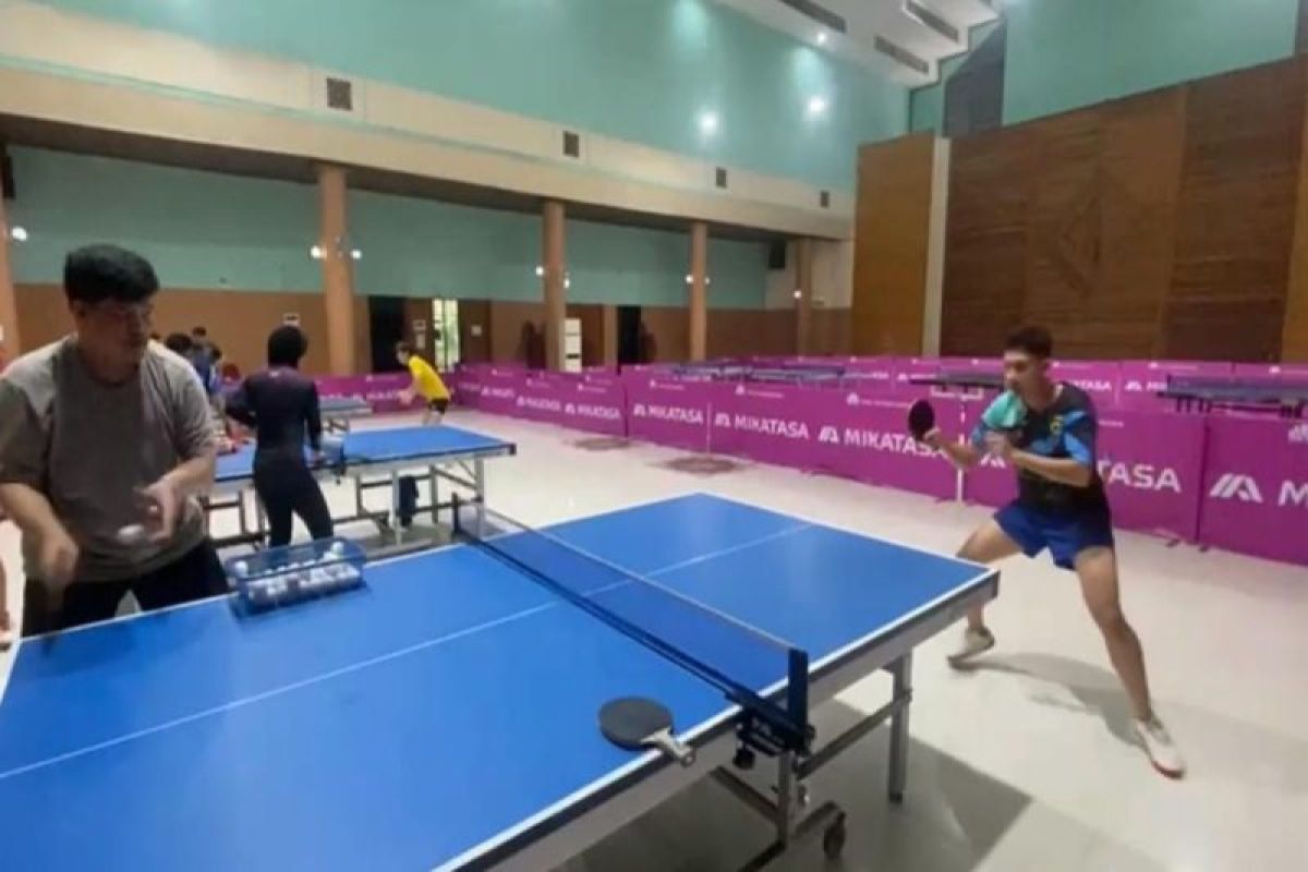 Atlet tenis meja Kalteng tambah jam terbang hadapi PON Aceh-Sumut 2024