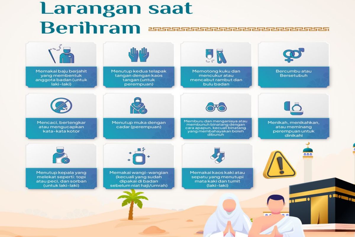 Jamaah diminta patuhi larangan saat berihram, ini di antaranya