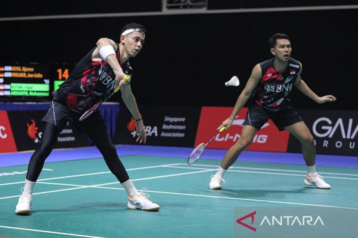 Singapore Open 2024 - Fajar/Rian melalju ke final usai  atasi Kim Astrup/Rasmussen