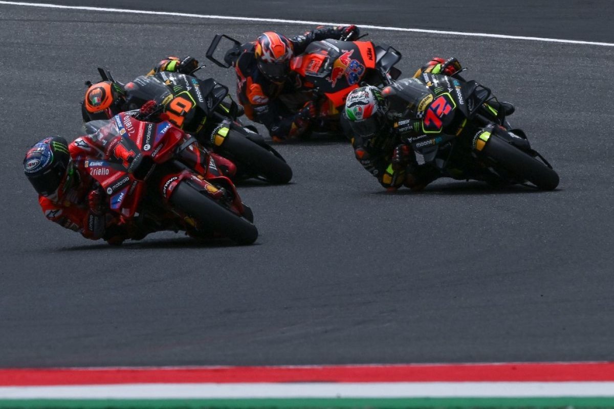 Bagnaia meraih kemenangan perdana di 2024 usai tercepat di sprint Italia