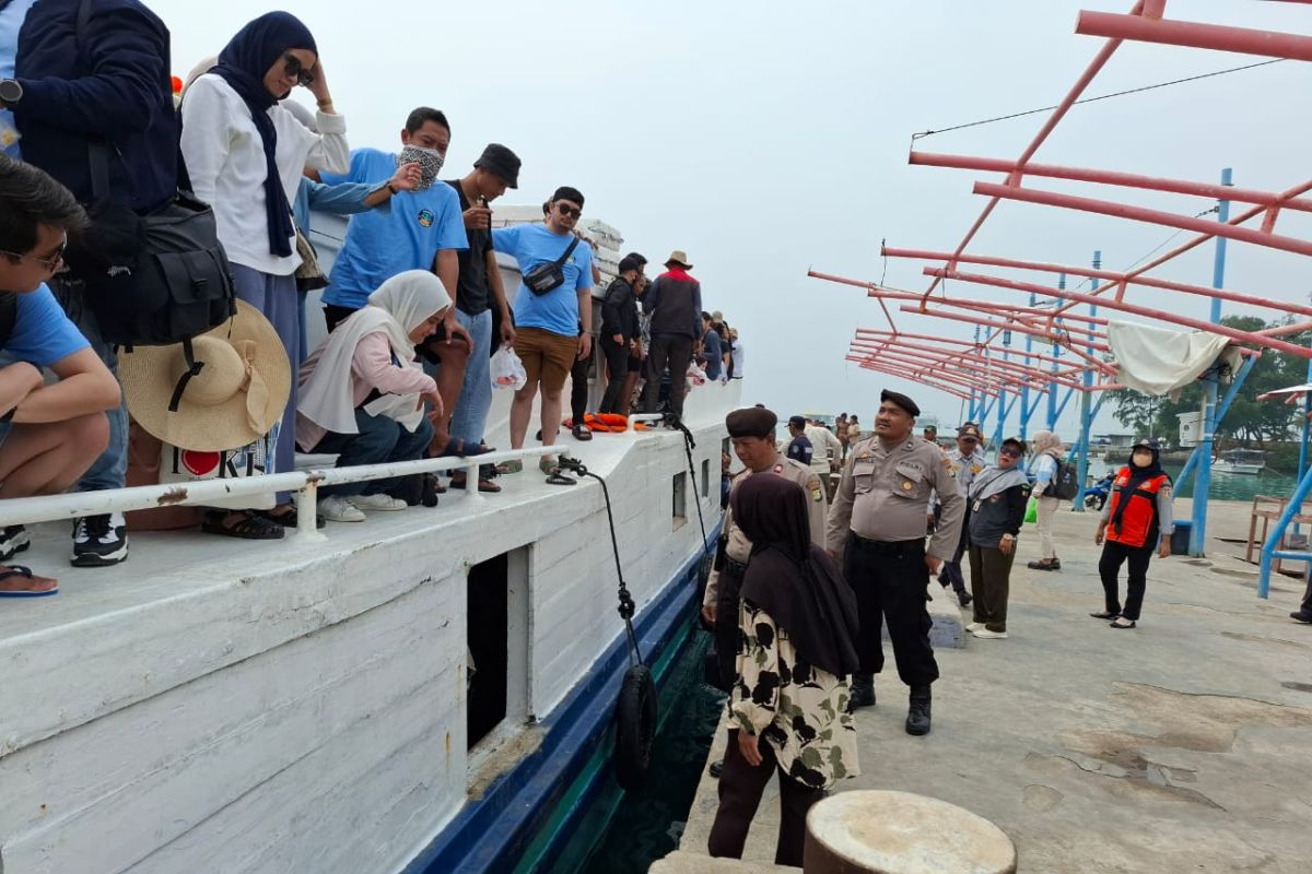 Polisi lakukan penjagaan di dermaga Pulau Harapan untuk cegah peredaran narkoba