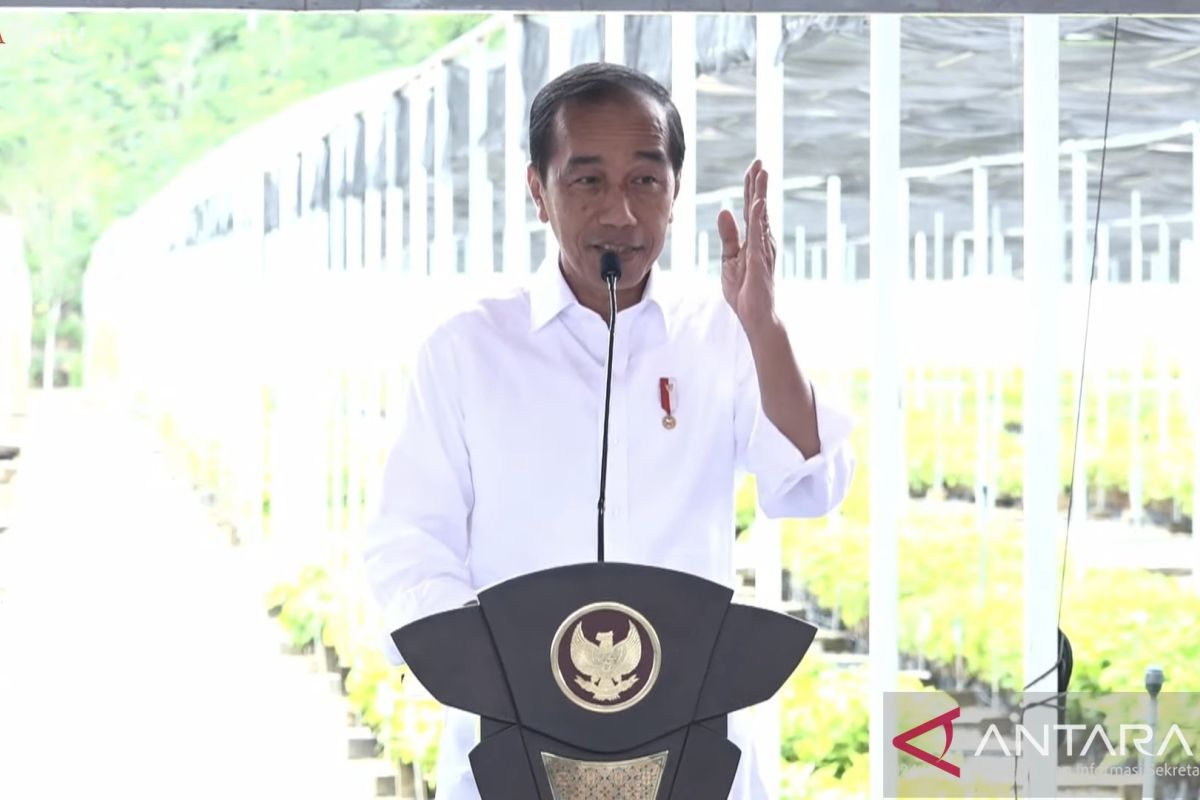 Jokowi: Pusat persemaian bukti komitmen Indonesia merespons perubahan iklim