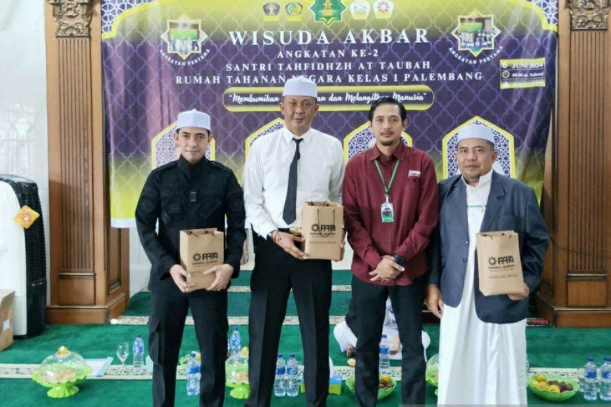 23 napi Rutan Palembang diwisuda tahfidz Quran