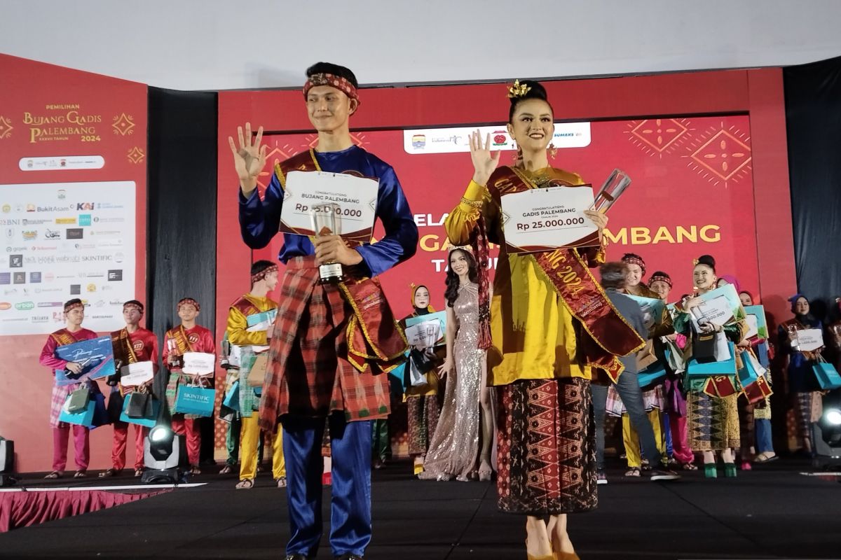 Leo dan Sabrina terpilih jadi Bujang-Gadis Palembang 2024