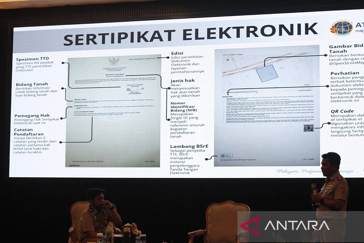 ATR/BPN Kota Kupang sosialisasi peluncuran sertifikat elektronik