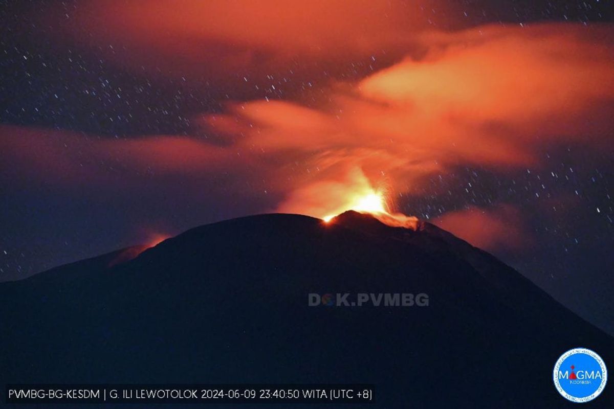 Badan Geologi catat aktivitas kegempaan Gunung Ile Lewotolok menurun