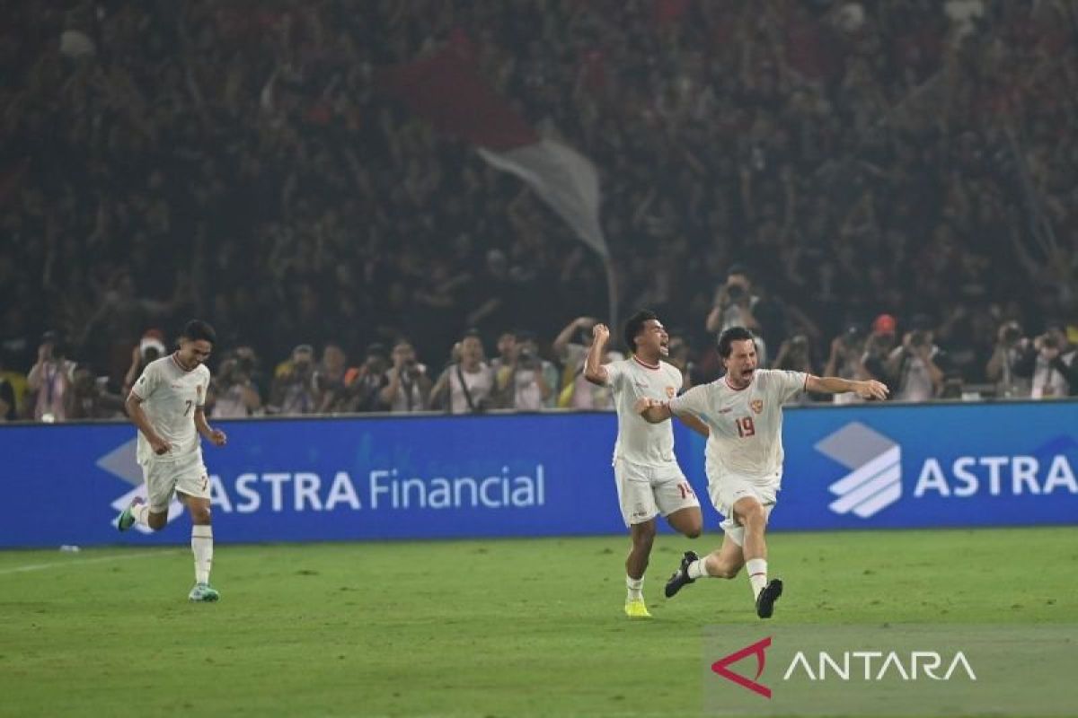 Indonesia lolos putaran ketiga kualifikasi Piala Dunia 2026 usai kalahkan Filipina