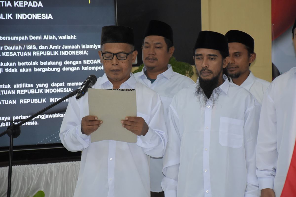 18 eks simpatisan JI di Kabupaten Poso Sulteng ikrar setia kepada NKRI