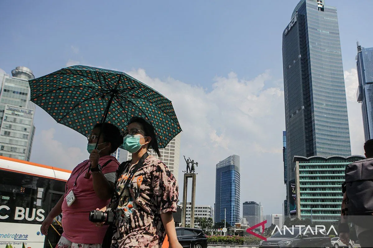 Cerah berawan, cuaca DKI Jakarta