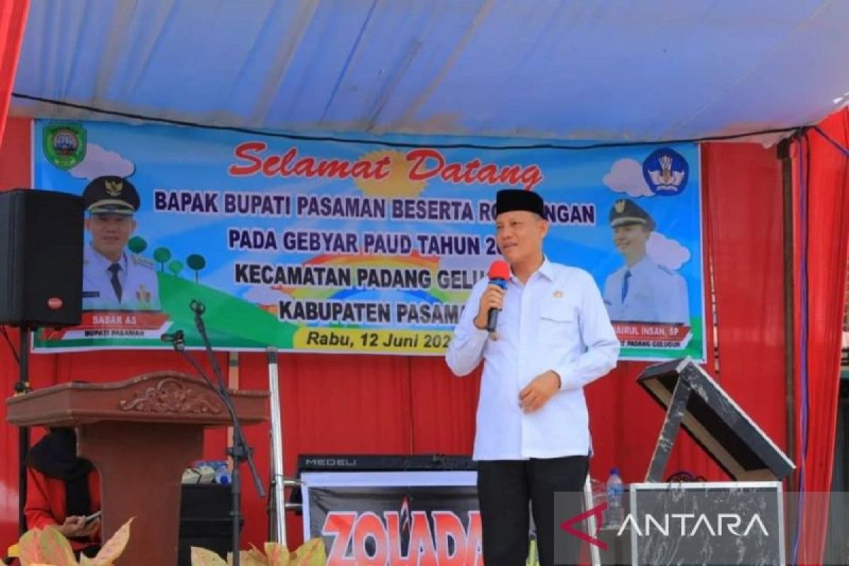 Sabar AS buka Gebyar Paud se-Padang Gelugur berjalan sukses