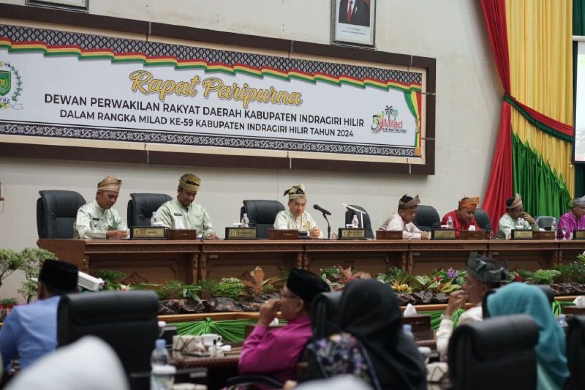 GALERI FOTO - DPRD Inhil gelar rapat paripurna Milad ke-59 Kabupaten Inhil