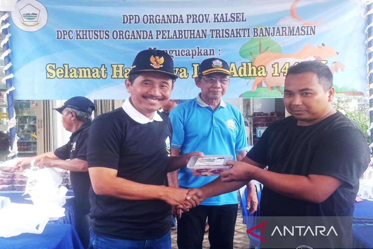 Organda Kalsel bagikan 1.500 kantong daging kurban pada anggota