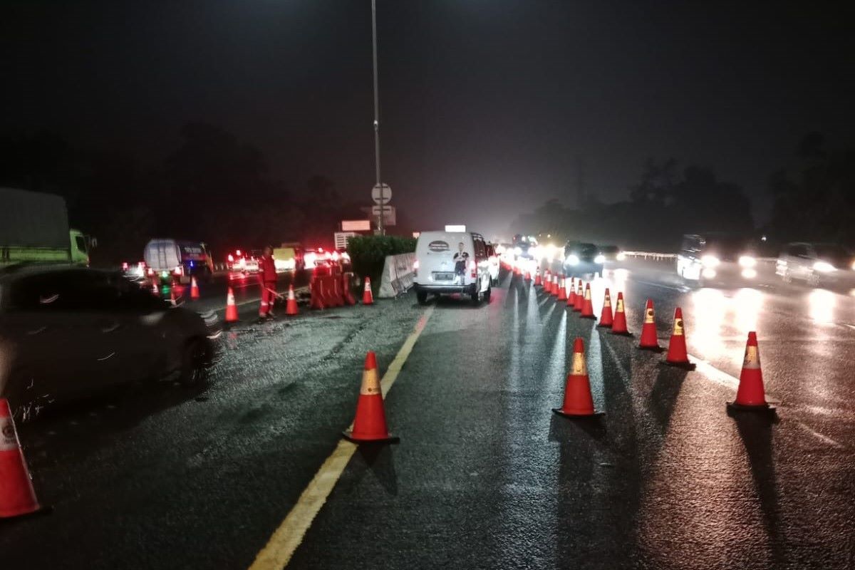 Tol Jagorawi arah Bogor diberlakukan contraflow