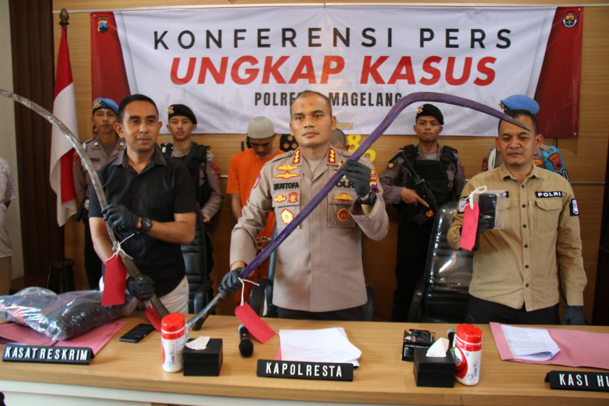 Polresta Magelang tahan pelaku penganiayaan