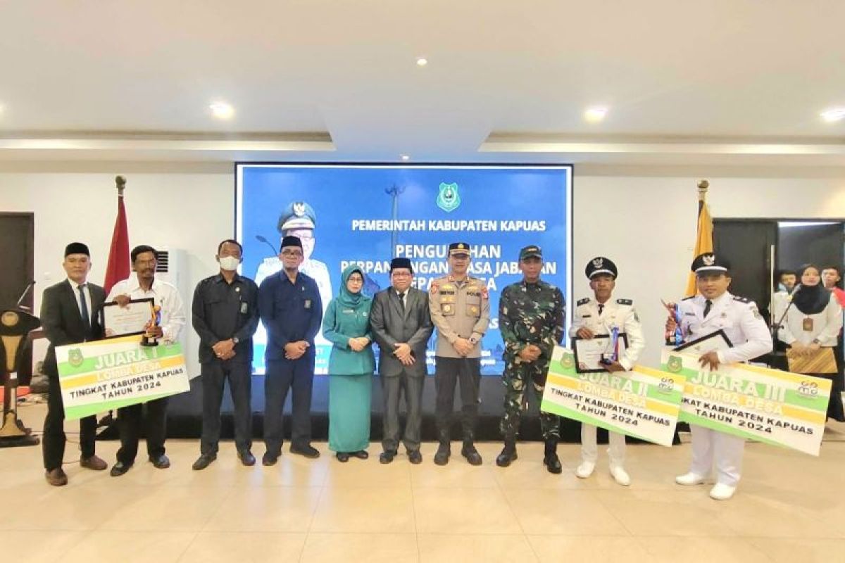 Desa Terusan Mulya juara I lomba desa tingkat Kabupaten Kapuas