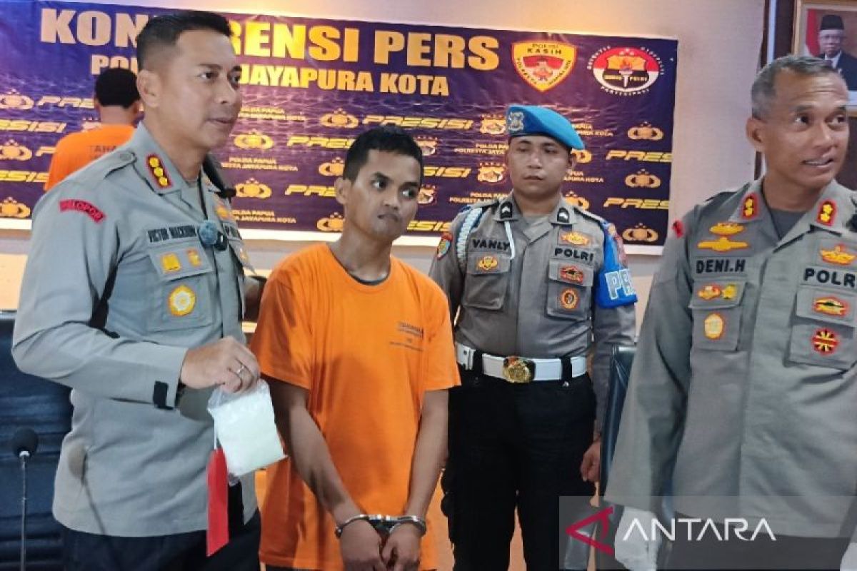 Polisi Jayapura gagalkan peredaran sabu senilai Rp1,3 miliar