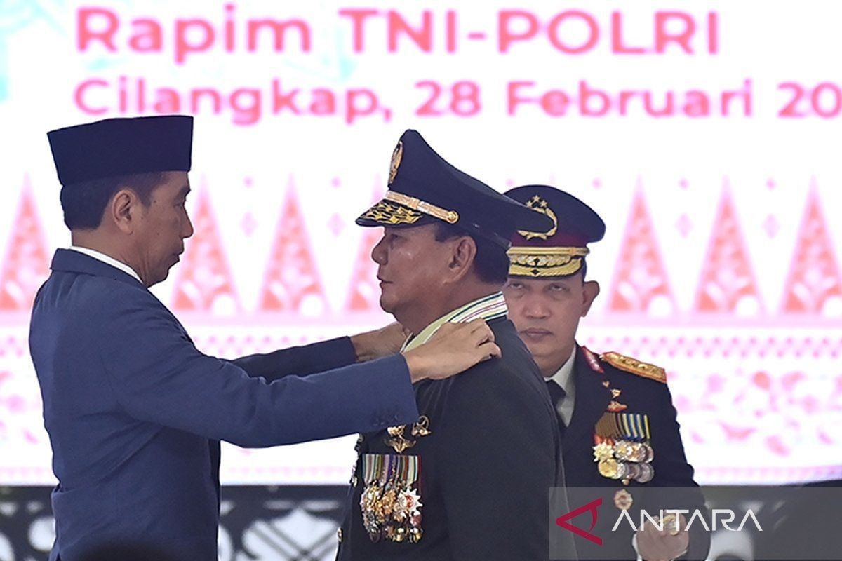 Prabowo Subianto dijadwalkan terima Bintang Bhayangkara dari Polri Kamis siang