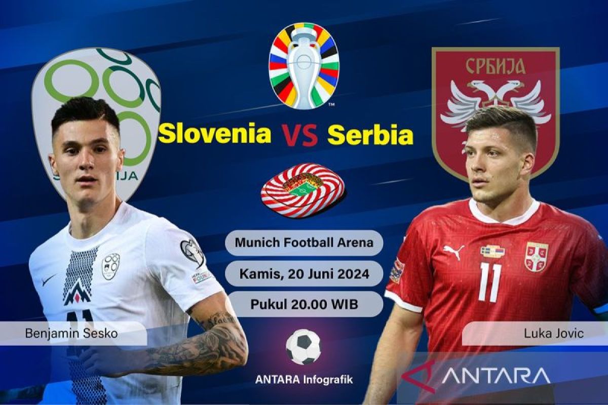 Slovenia vs Serbia: dua Balkan janjikan tarung sengit nan heroik di Piala Eropa