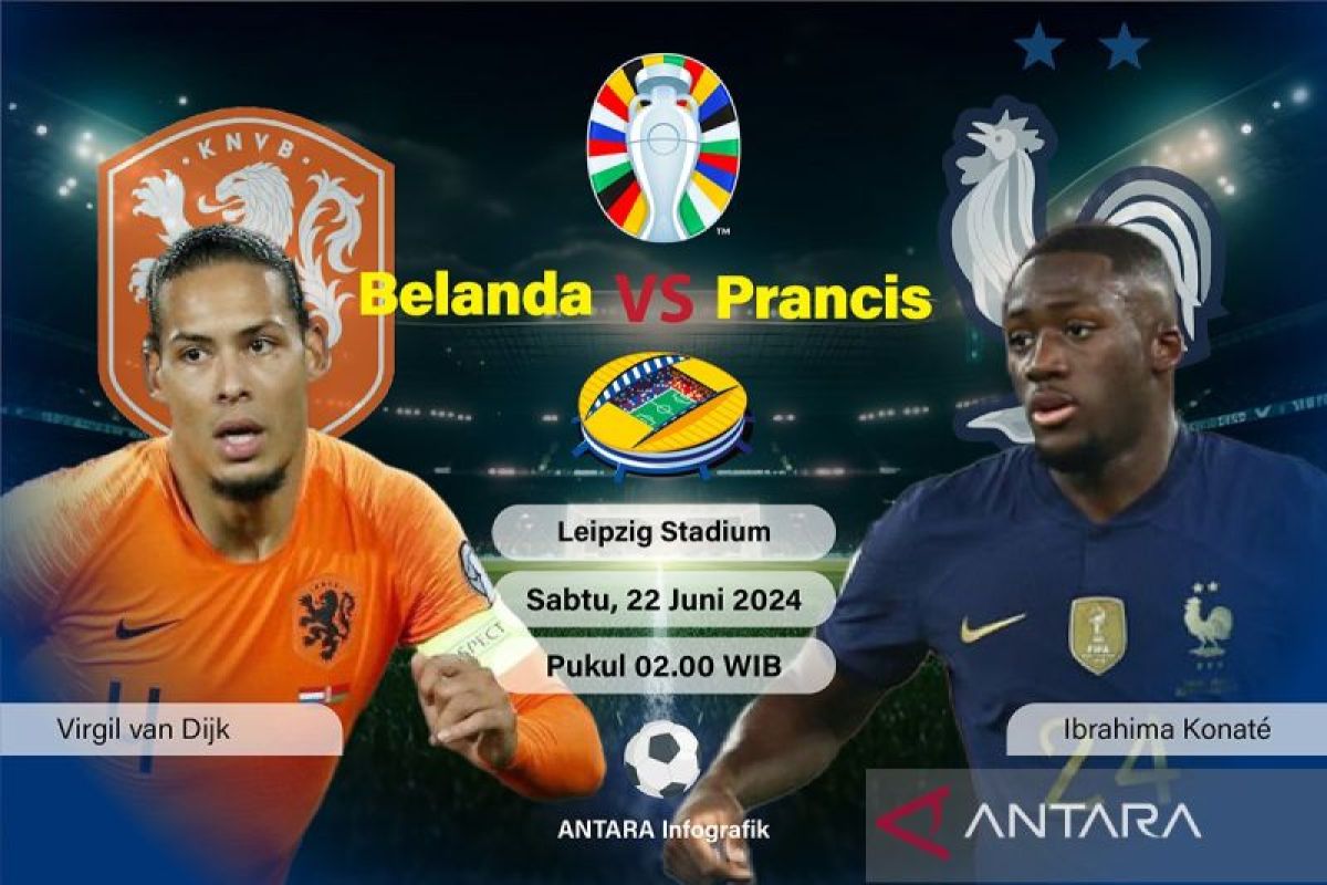 Prancis vs Belanda: Ofensif Oranye dihadang pragmatisme Les Blues