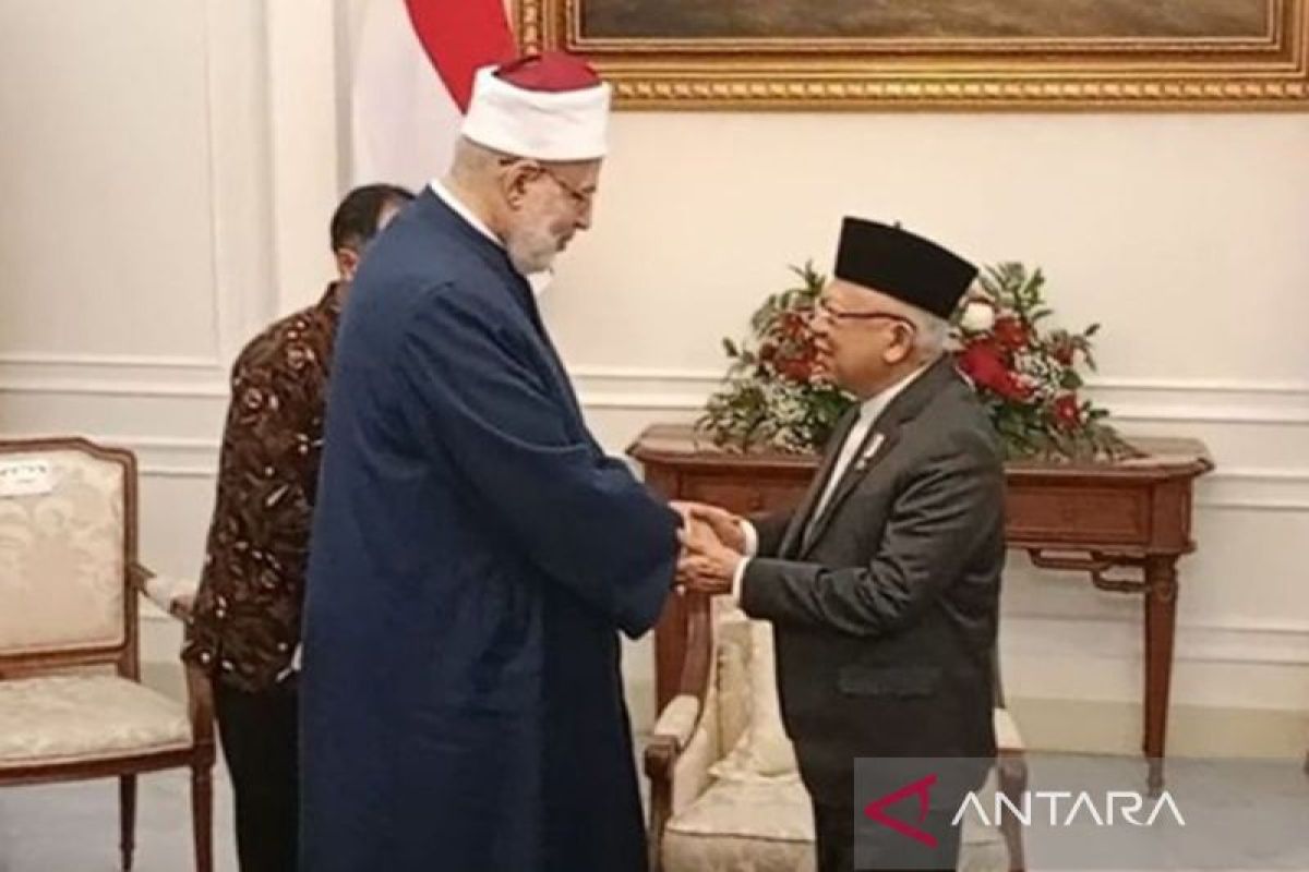 Wapres Ma'ruf terima kunjungan Wakil Grand Syekh Al Azhar