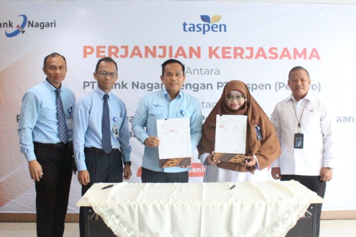 Bank Nagari-PT.Taspen teken PKS permudah layanan