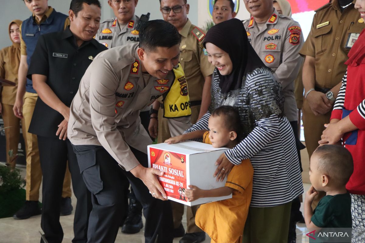 Cegah stunting, Polres OKU berikan makanan pendamping ASI