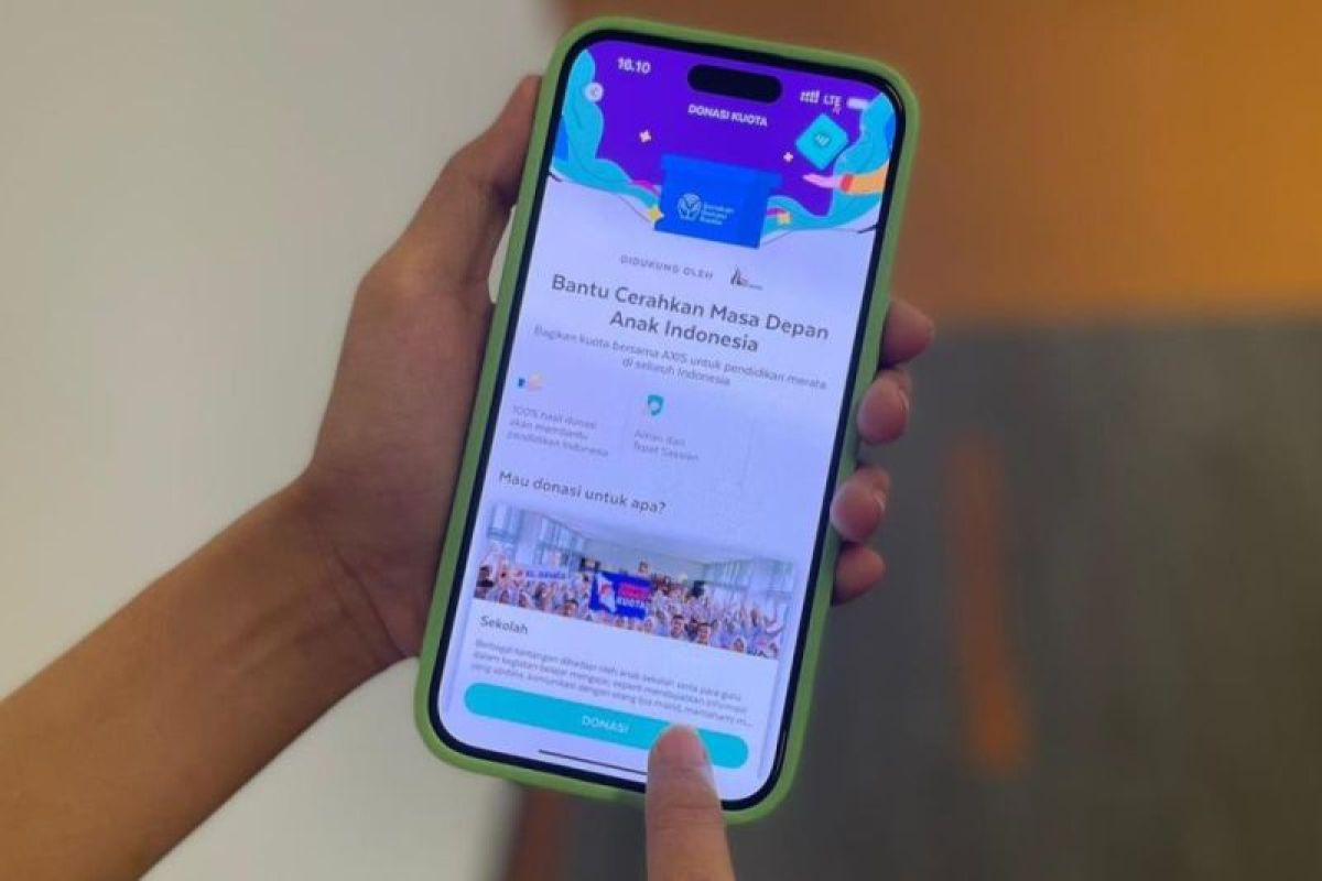 Ajak pelanggan peduli pendidikan, kini pengguna AXIS mudah lakukan donasi kuota dengan AXISNET