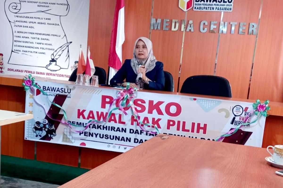 Bawaslu Pasaman launching Posko kawal hak pilih daftar pemilih