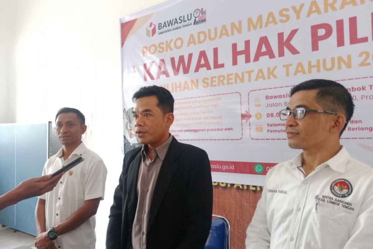 Bawaslu bentuk posko aduan hak pilih Pilkada Lombok Tengah 2024