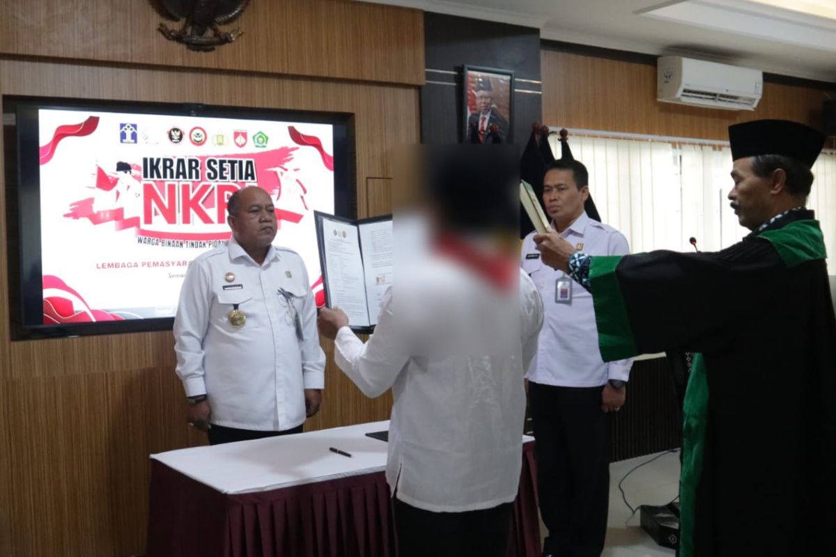 Napi teroris Lapas Semarang  berikrar setia pada NKRI