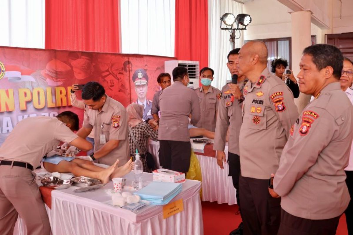 Polda Kalteng laksanakan bakti kesehatan secara gratis untuk masyarakat