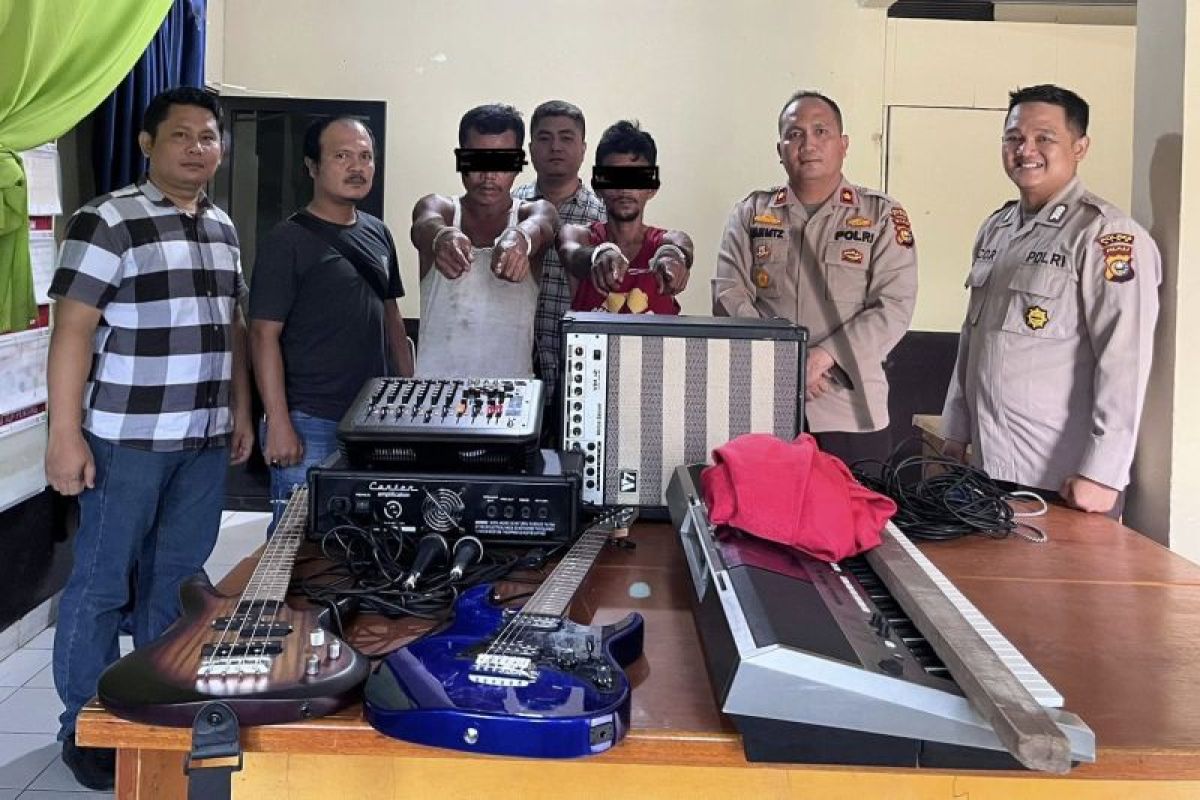 Polisi ringkus pencuri alat musik Gereja Betlehem di Siak