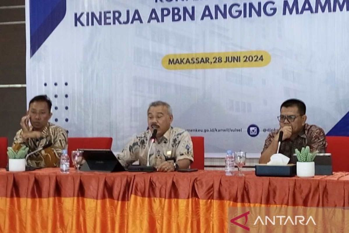 DJPb : Belanja negara di Sulsel hingga Mei 2024 terealisasi Rp20,95 triliun