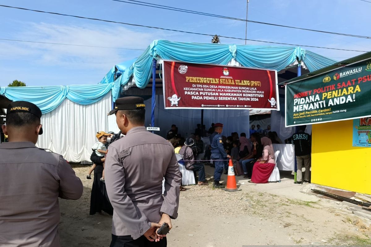 PSU TPS 04 Desa Perkebunan Sungai Lala Inhu berjalan lancar