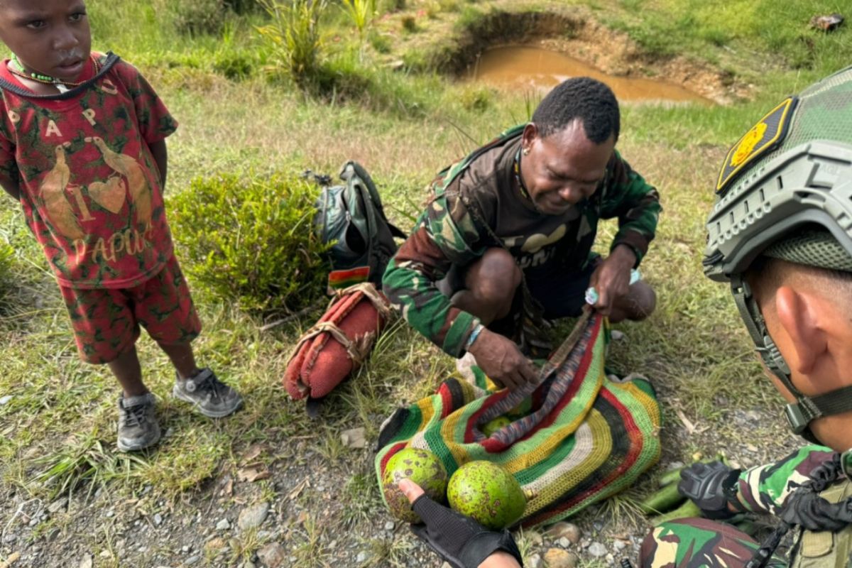 Koops TNI Habema dukung aktivitas perekonomian masyarakat Sugapa